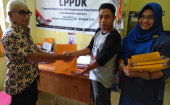 Penyerahan Laporan Penerimaan dan Pengeluaran Dana Kampanye (LPPDK) Peserta Pemilu Tahun 2019