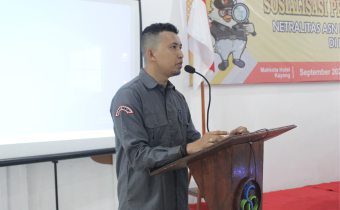 Sosialisasi Pengawasan Partisipatif "Netralitas ASN Dalam Pemilihan Serentak Tahun 2024 di Kabupaten Kayong Utara