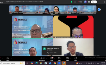 Bawaslu Kabupaten Kayong Utara Ikuti "Bawaslu Mengajar" tentang Keterbukaan Informasi Publik